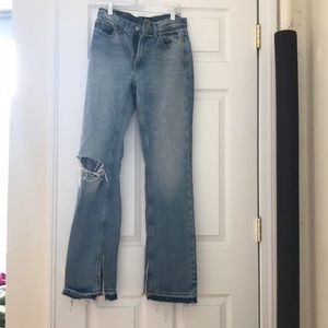 Urban Outfitters size 25 BDG flare split hem jeans